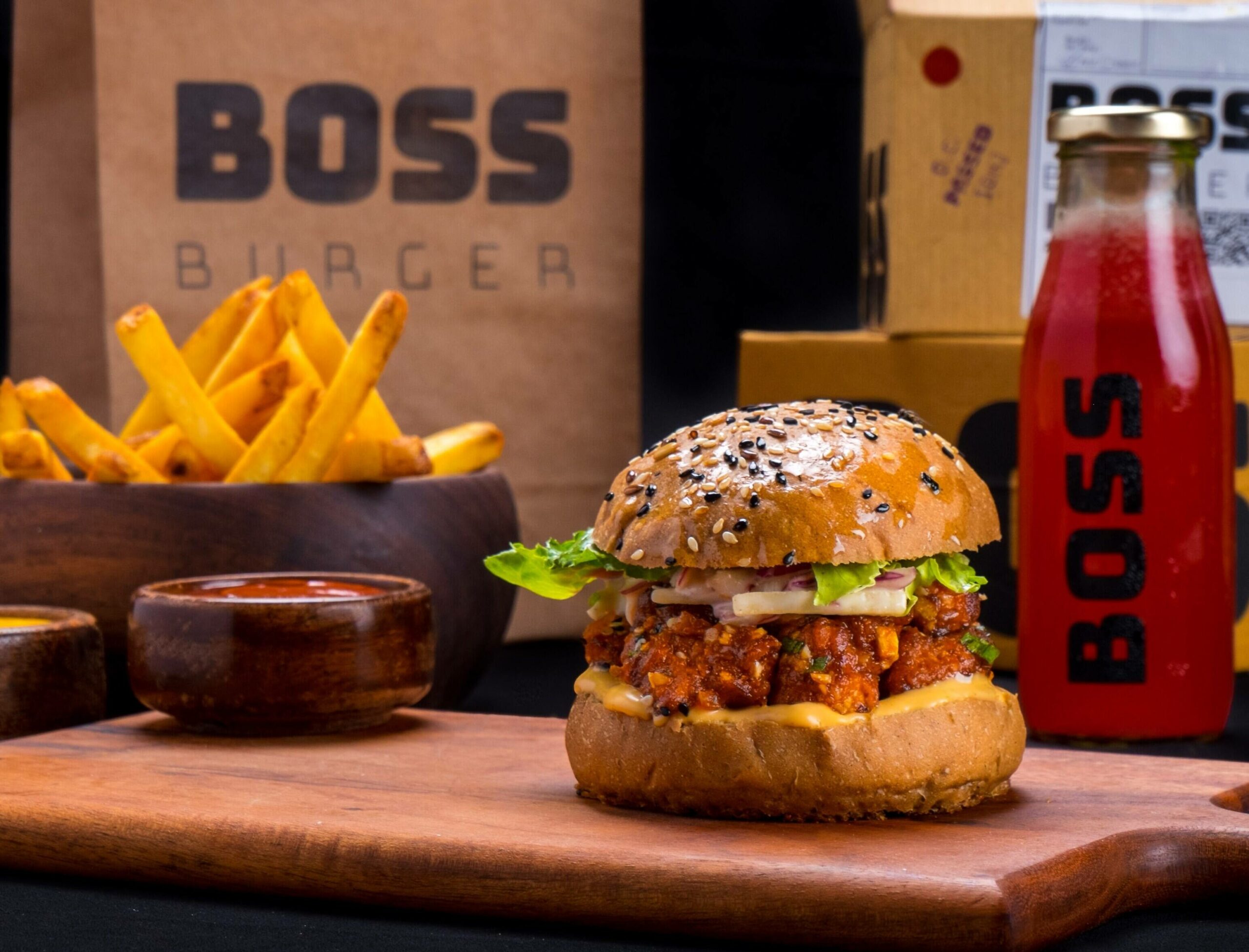  مطعم همبرغر شهير في كولابا، مومباي، الهند.